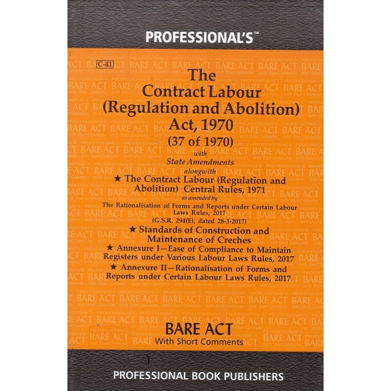 Professional Book Publishers The Contract Labour (Regulation And ...